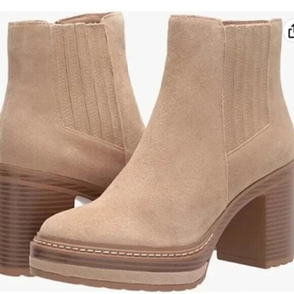Steve Madden Searches Sand & Stone Suede Ankle Boots - Picture 1 of 13